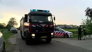 Middelbrand schuur Nieuwe vaart Appelscha