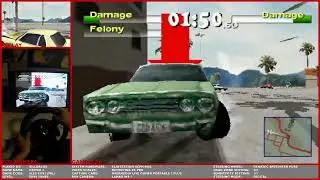 DRIVER 2 [PS1] - Mission 32 - SAVE JONES (Steering wheel POV)
