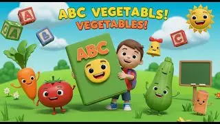 ABC with Vegetables 🌽 Learn Alphabet A to Z with Healthy Veggies! #nurseryrhyme #viralvideo