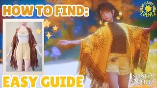EASY GUIDE: Draped in Red shawl location ✧🐰 Infinity Nikki ♡ #infinitynikki