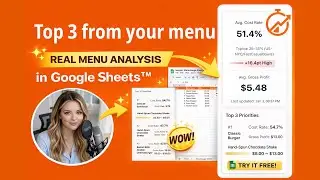 Top 3 from your menu (Google Sheets) | MenuGauge AI