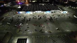 Timelapse of Walmart from the Crane Cam on New Year Eve 2022
