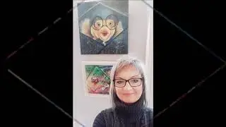Artist Elwira Bernaciak -Exhibition in Carlow Library, Ireland -  February, 2020