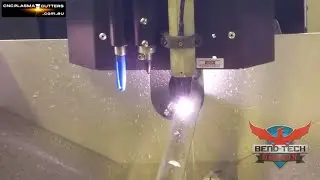 CNC Pipe & Tube Cutting:  Bend-Tech Dragon A 400 Water Circulation System Demo