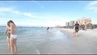 Clearwater Beach Thanksgiving Weekend  VERY CROWDED! (Walk on Beach) Florida