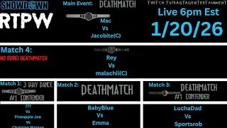 RTPW -SHOWDOWN  1/17/26  #wwe2k25 #vidogames #efed