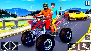 Offroad atv bike taxi rider||racing car driving||Android game play