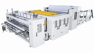 1350 mm automatic point to point glue lamination toilet paper perforating machine