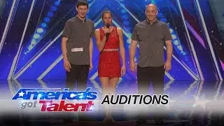 Russian Bar Trio: Acrobatic Act Springs Into Action - America's Got Talent 2016 Auditions