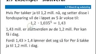 1 7a n&aring;verdi og avbetaling