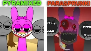 Incredibox Sprunki PYRAMIXED Parasprunki - All Characters And Mix And BONUS Character!