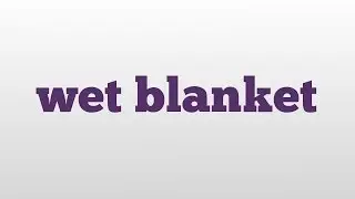 wet blanket meaning and pronunciation