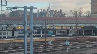 The trans Pennine express class 185 at York station 