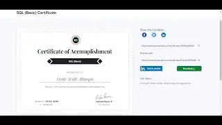 Hacker Rank SQL Basic Certification Test || Get Your Hacker Rank SQL Basic Certificate || Telugu