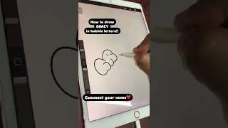 How to draw bubble letters ✍🏼