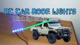 How to make RC roof lights bar| blinking LED bar #traxxas #wplrc #MNrc