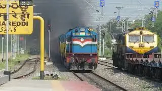 Republic Day Special Video Tri Coloured Locomotive Hauled Trains|| Pune WDM3D