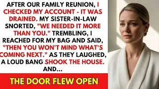 After Our Family Reunion, I Checked My Account—It Was Drained. My SIL Snorted, 'We Needed It More.'