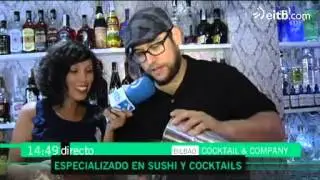 El glamour de un buen cocktail con sushi