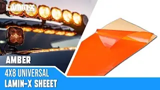 Amber 4 inch x 8 inch Lamin-x Universal Sheet