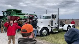 2017 Peterbilt 389 Glider Day Cab Semi with 34,493 Miles Sold on Chillicothe, MO Farm Auction