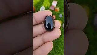 Original Pure Black Agate / Aqeeq, Top Quality Stone With Unbeatable Beauty, Luster & Grace...
