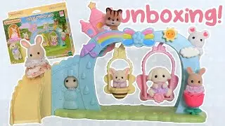 Sylvanian Families Baby Friend Swing Set unboxing | なかよしブランコセット