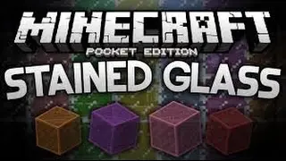 Stained glass in minecraft pocket edition!!!!!TUTORIAL