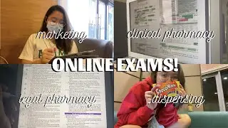 UST PHARMA: online shifting exams - second semester📝 (school vlog) | audrey a.