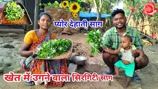 गांव देहात के खेत में उगने वाला सिरगिटी साग का भुंजिया सिरगिटी भाजी रेसिपी @josphinavlogs