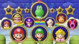Mario Party Superstars - Yoshi vs All Characters in Look Away (Master Difficulty)