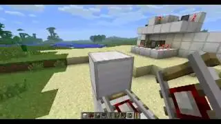 Minecraft redstone 1 - Потайные двери
