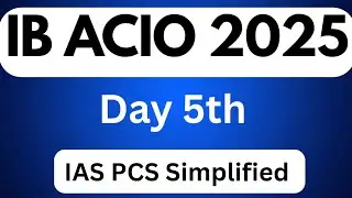 IB ACIO 2025 | DAY 5Th | #ibacio2025 #ibexams