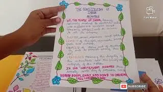 project on Indian constitution #project #homework #harshi #indianconstitution#india