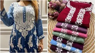 Pure Chikankari Kurti From Biggest Manufacturer Fo Lucknow | 