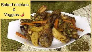 One Pan Roasted Chicken and Veggies Recipe by mountains obsessed girl |Baked # 001