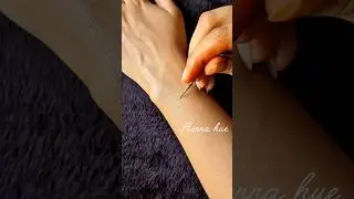 Easy bracelet mehndi design for teej #henna #mehndi #shorts #mehandi #thehennahue #hennatatto