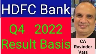 Hdfc Bank q4 2022 result analysis  by CA Ravinder Vats