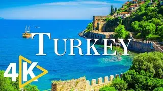 FLYING OVER TURKEY (4K UHD) - Relaxing Music Along With Beautiful Nature - 4K Video Ultra HD