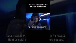 Khabib reaction go conor attacking the bus 🚌 😳