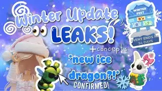 Adopt Me Winter 2025 УТЕЧКИ + Мои идеи концепта ❄️✨