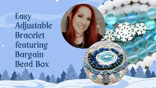 Easy adjustable bracelet featuring Bargain Bead Box
