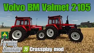 Мод кроссплея Volvo BM Valmet 2105 / FS25