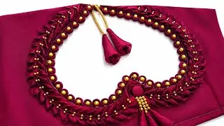 Model Heart shape Back Neck Blouse Design cutting And stitching // Blouse Designs //❤️👌🏻