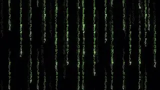 Falling Matrix Code Motion Graphics
