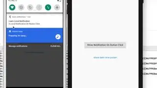 Notification on button click | Flutter