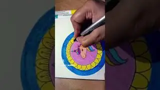 unicorn mandala🦄#trending #mandala #artpage #unicorn #artshorts #shortsfeed #painting #art #shorts