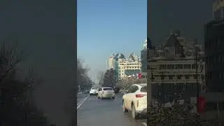 Almaty road trip. Проспект Достык. Дороги Алматы. January 2024. #almaty #kazakhstan #almaty_city