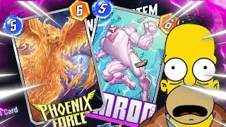 When the PHOENIX FORCE strikes NIMROD in Marvel Snap.