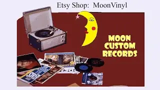 Custom vinyl records - clear / transparent back in stock! #moonvinyl #mooncustomrecords #shorts